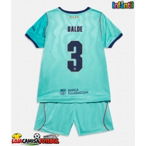 Camisa de Futebol Barcelona Alejandro Balde #3 Equipamento Alternativo Infantil 2026-27 Manga Curta (+ Calças curtas)